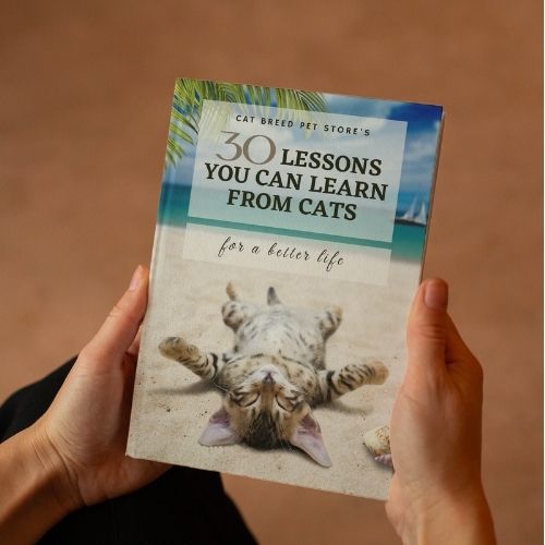 30 lessons you can learn from cats - E-book in hand